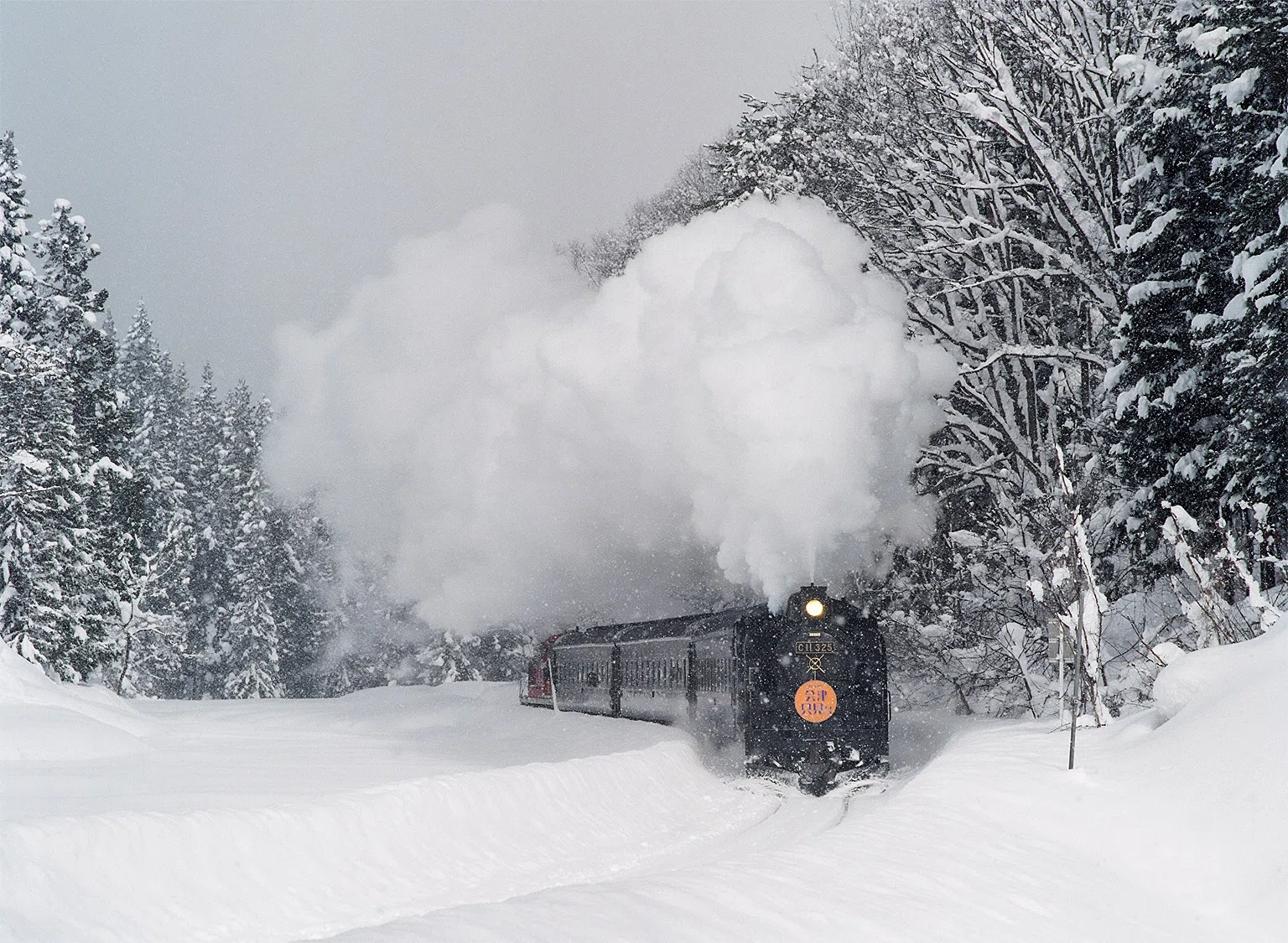雪さま専用 v281, 只見線：豪雪のSL会津只見号 （2004年）｜ひろやん