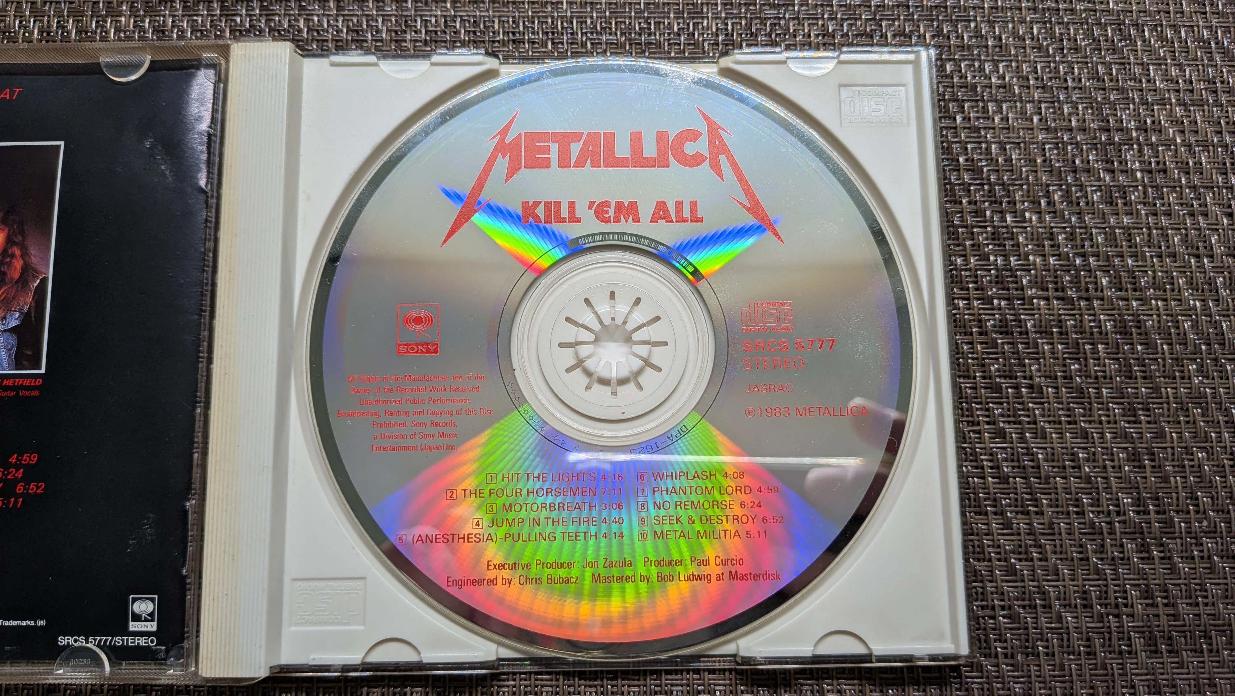 METALLICA』メタリカ『Kill 'Em All』日本盤比較：25DP盤（12曲）vs