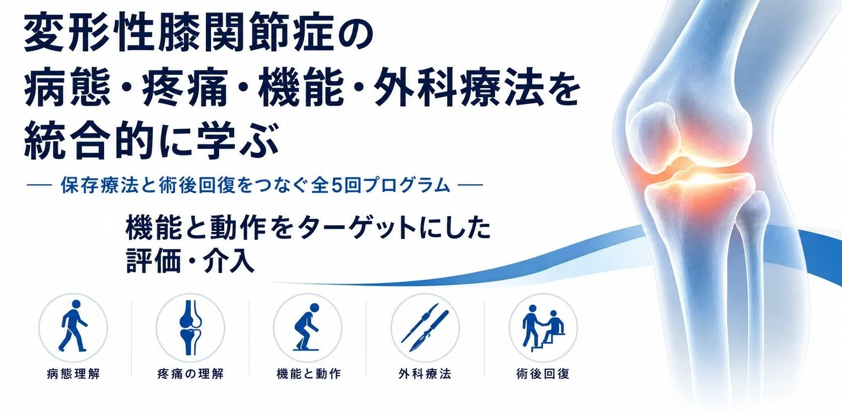 変形性膝関節症（膝OA）の病態理解と機能改善アプローチ〜疼痛・歩行