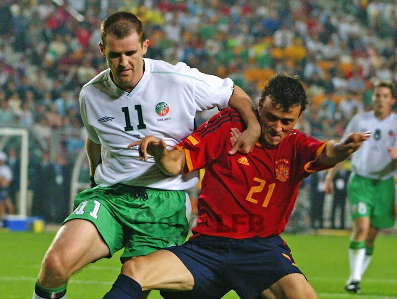 2002年 UMBRO アイルランド ロビーキーン　長袖　ユニフォーム アイルランド代表、2002日韓W杯での美しきユニフォーム 「胸スポンサー