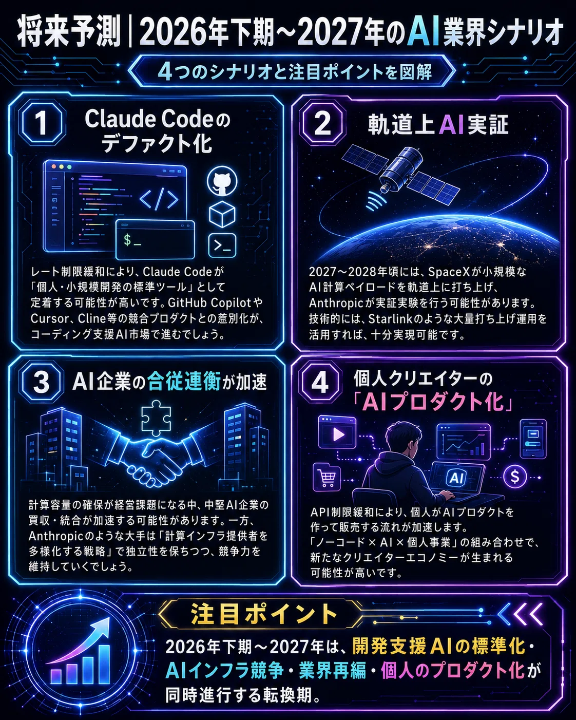 朗報】AI業界における歴史的な転換点！AnthropicがSpaceXと提携