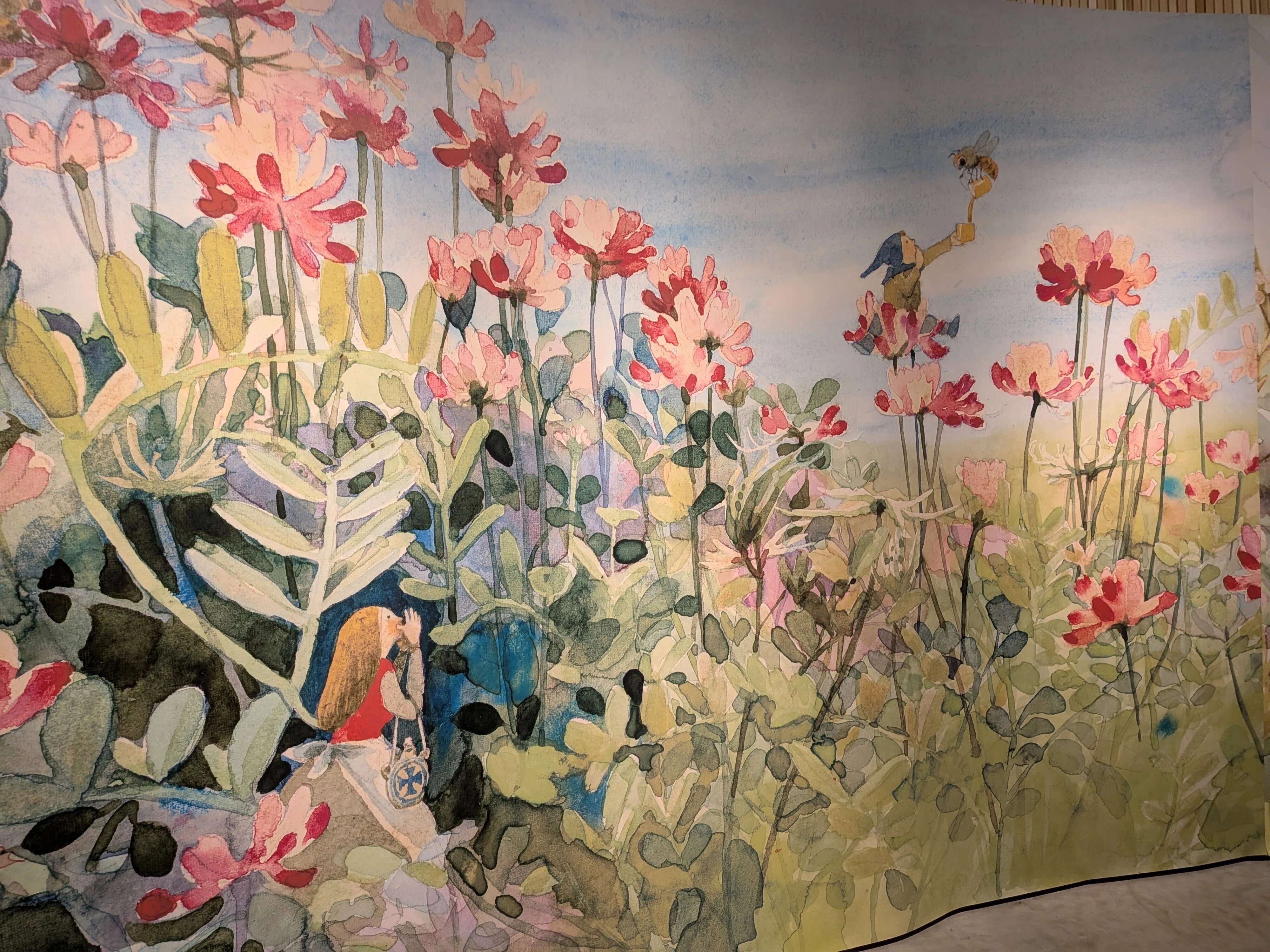 国際展作家「蘭とスイトピー」ル・サロン入/植物画/D・リトグラフ/安野光雅の影 安野光雅展」へ行きました ｜雪花