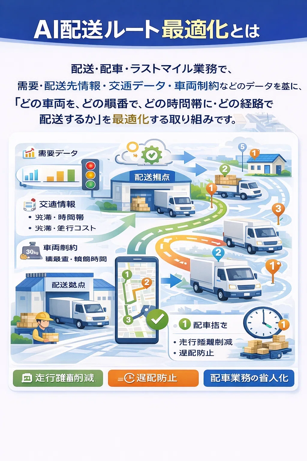 AI配送ルート最適化の開発外注/発注/依頼/委託方法について｜株式会社ripla
