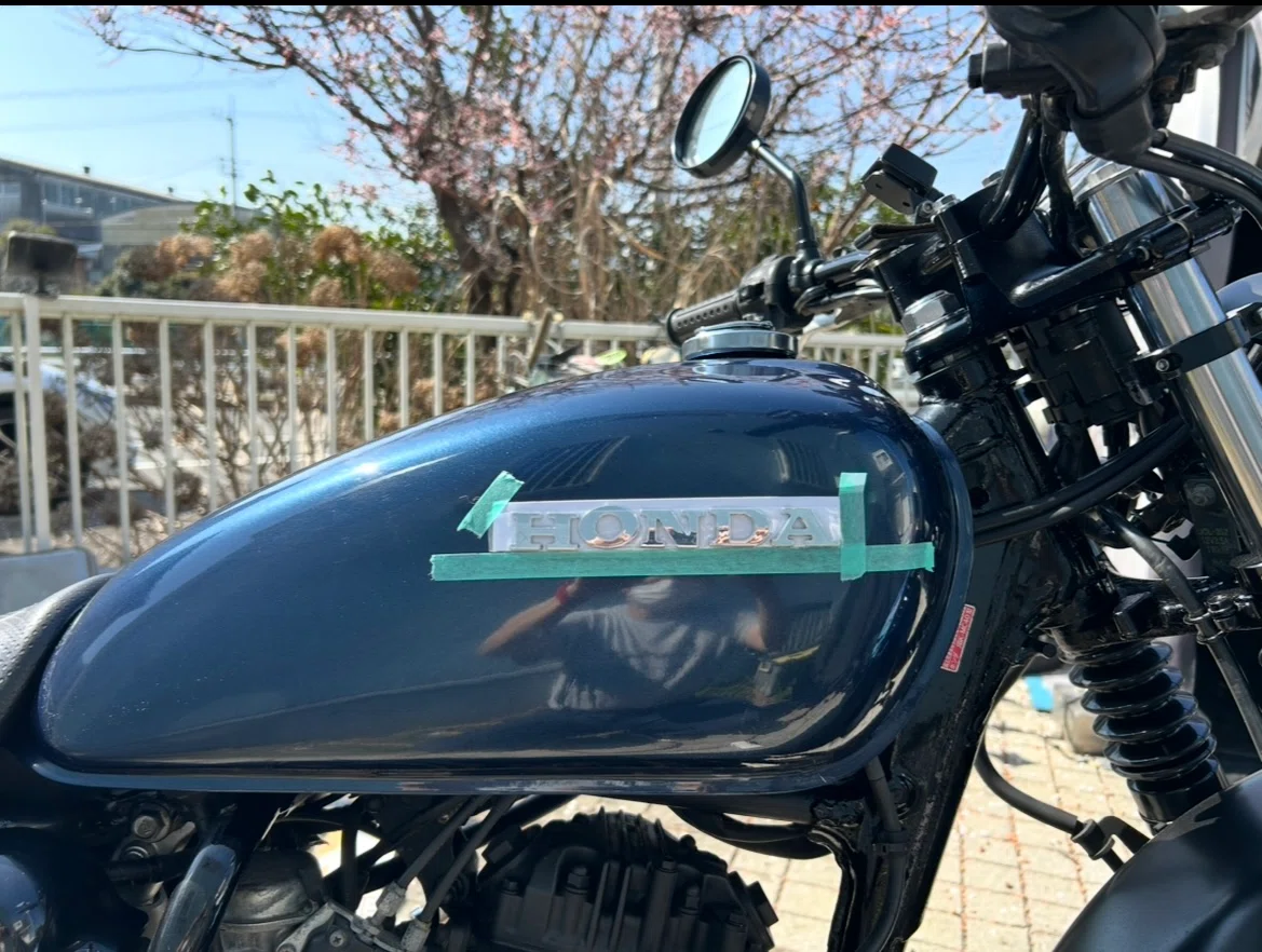 CB223Sのタンクをアドベンチャーブルーメタリック化！｜KOJI