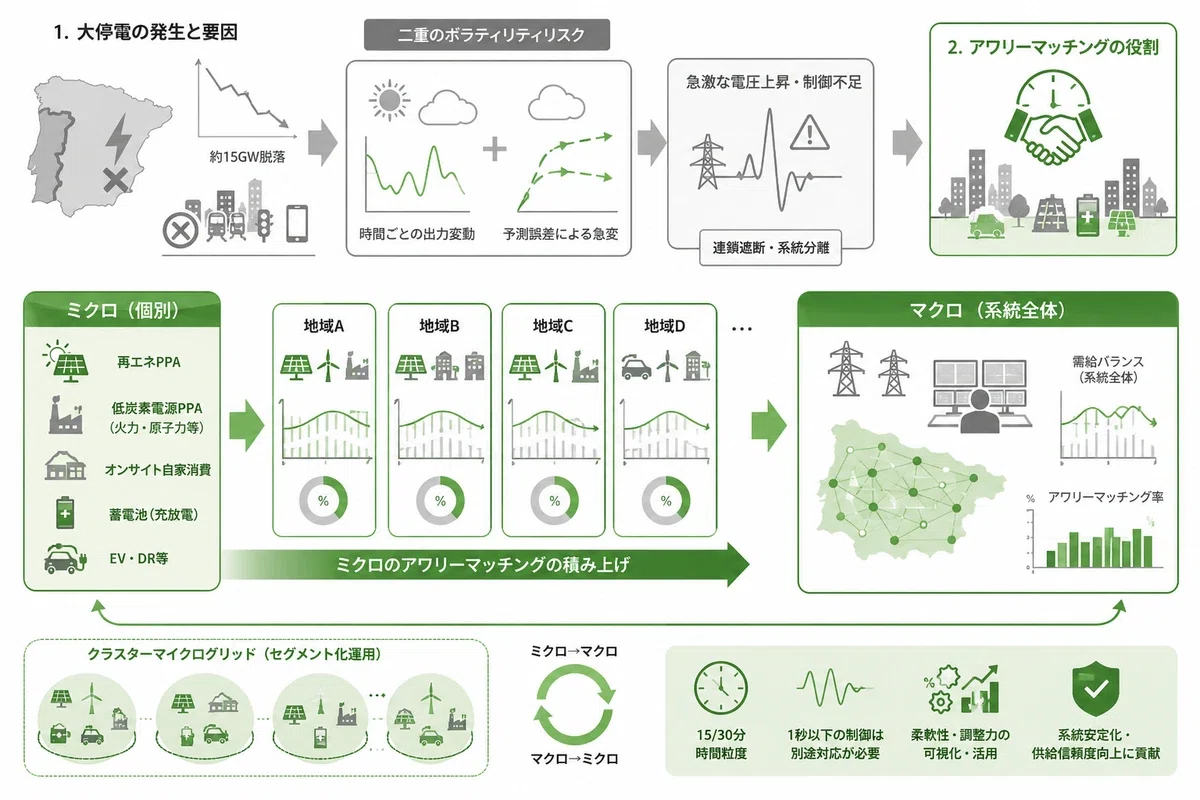 スペイン大停電が浮き彫りにした「アワリーマッチング」の新たな役割