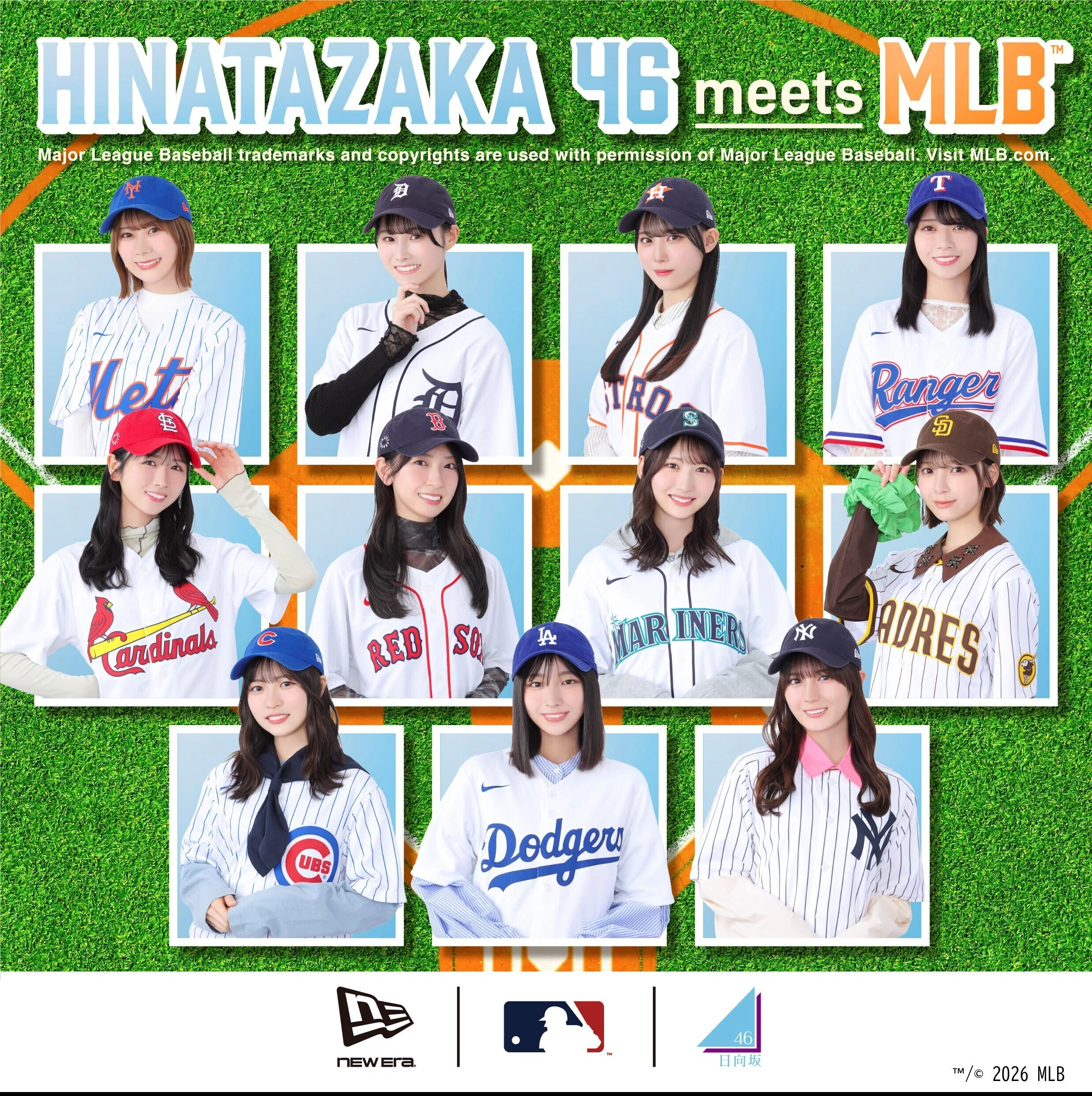 【ほぼ新品未使用】日向坂46 × NEW ERA コラボキャップ ドジャース 日向坂46×NEWERAコラボキャップ｜木林坂