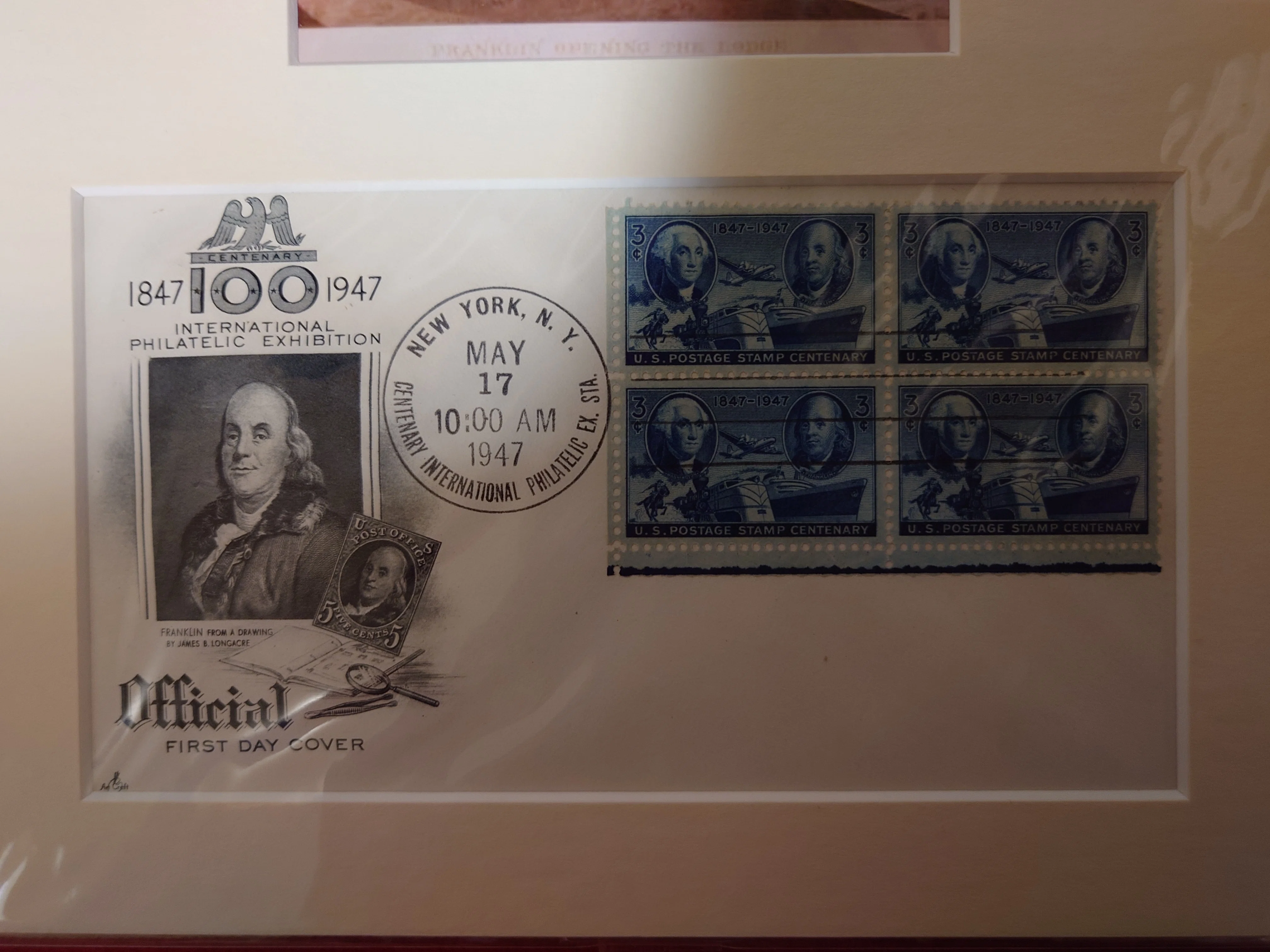 CIPEX 国際切手展記念 1947 ベンジャミン・フランクリン 初日カバー CIPEX 国際切手展記念 1947 ベンジャミン・フランクリン 初日カバー
