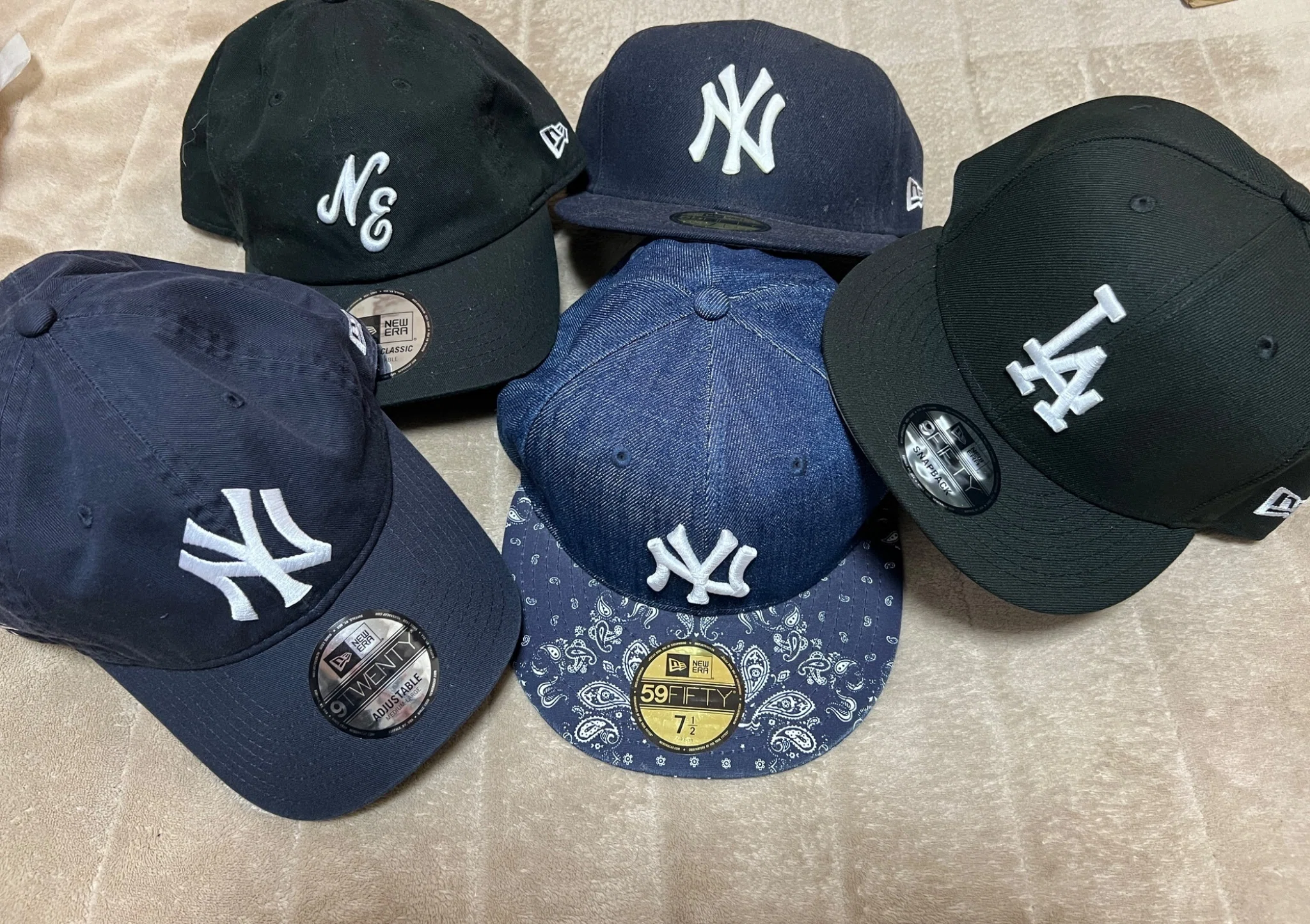 【ほぼ新品未使用】日向坂46 × NEW ERA コラボキャップ ドジャース 日向坂46×NEWERAコラボキャップ｜木林坂