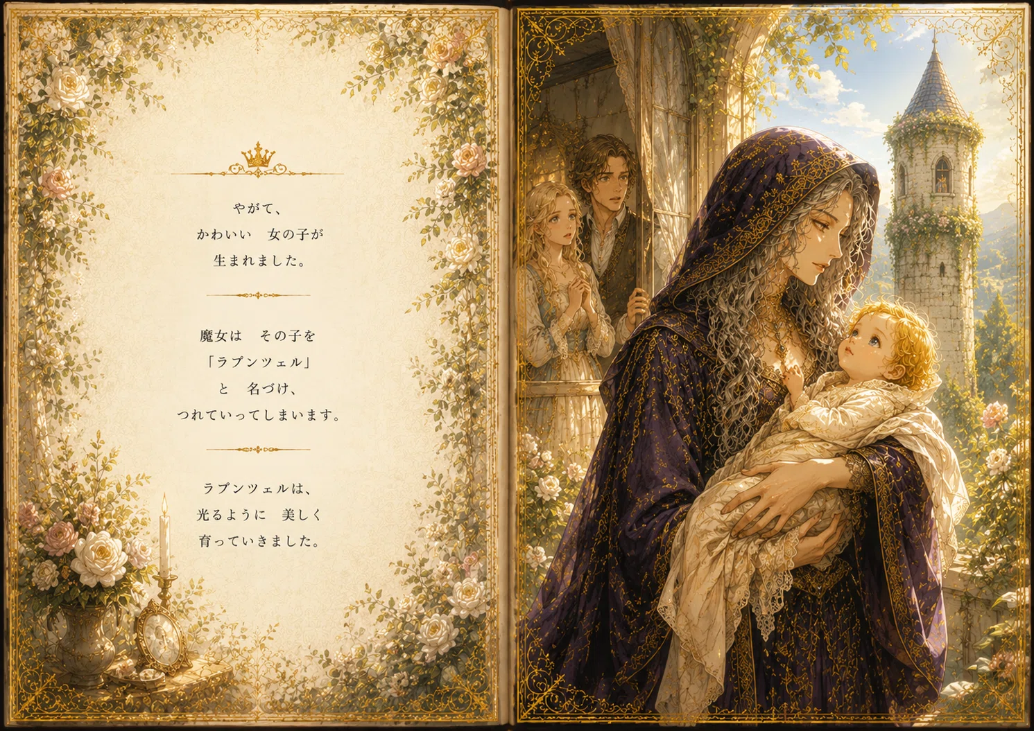 ラプンツェル 〜はまゆう絵本3｜Hinako Kawajiri / 好奇心のパ・ド・ドゥ