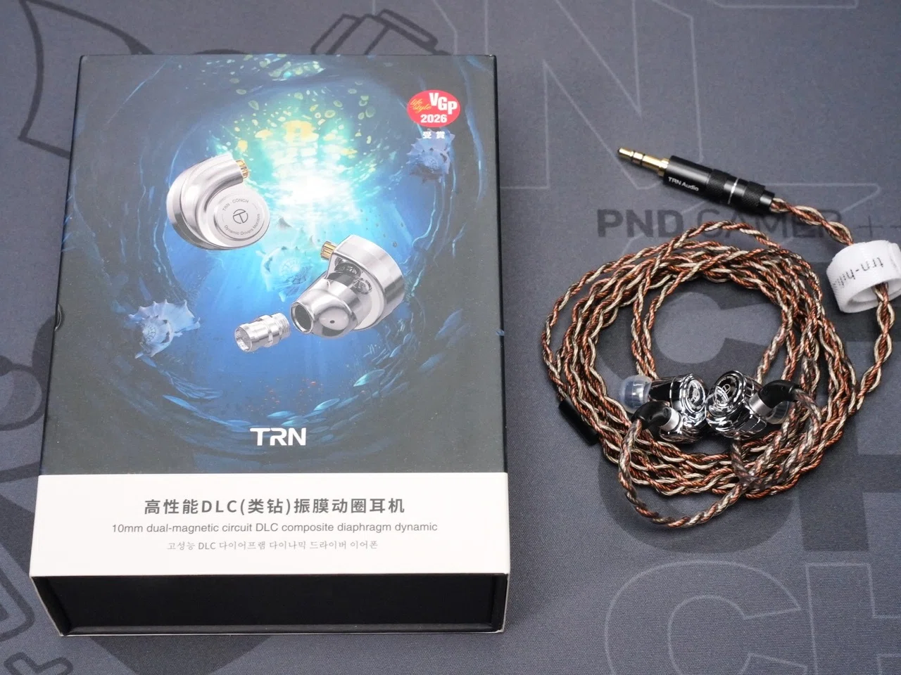 TRN　有線イヤホン　　　　　　K881 TRN-CONCH モニターイヤホン DLCダイヤモンド炭素振動膜 1DD カナル型