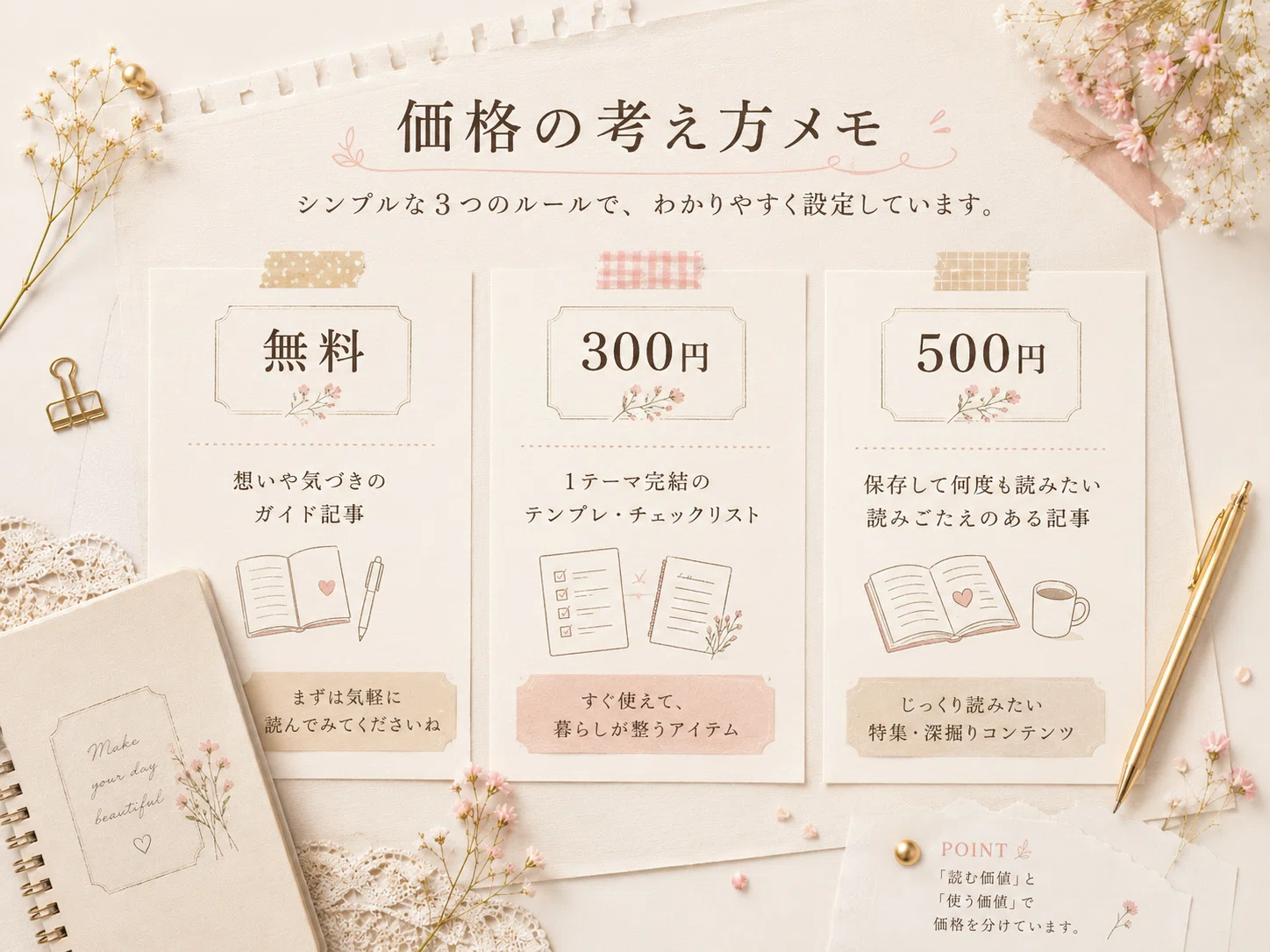 note有料記事の価格をどう決める？｜300円・500円で迷った私の価格設定 