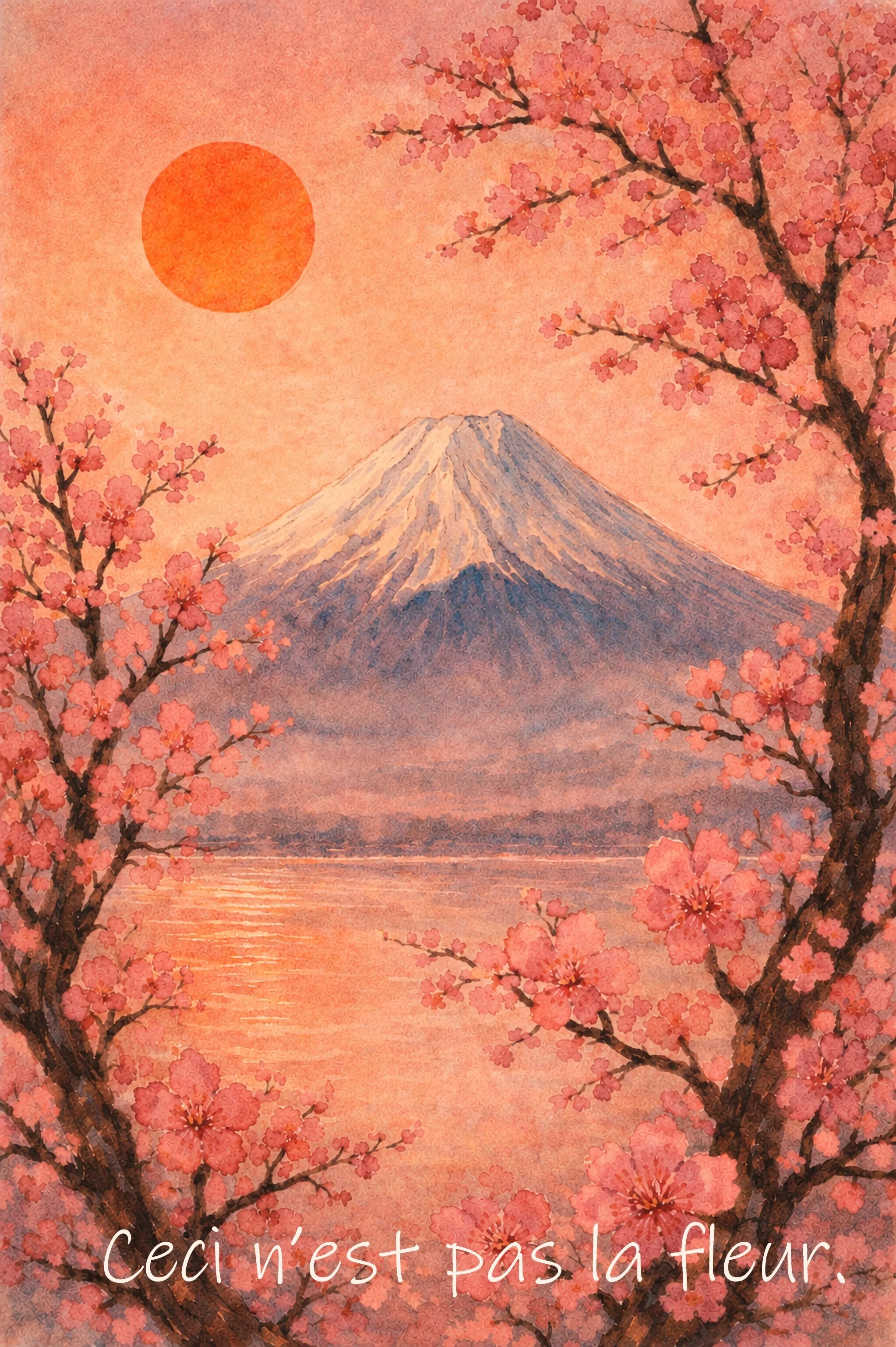 花めくころ AI桜富士山日本風景画｜GANDEAUX（がんどうあつし）