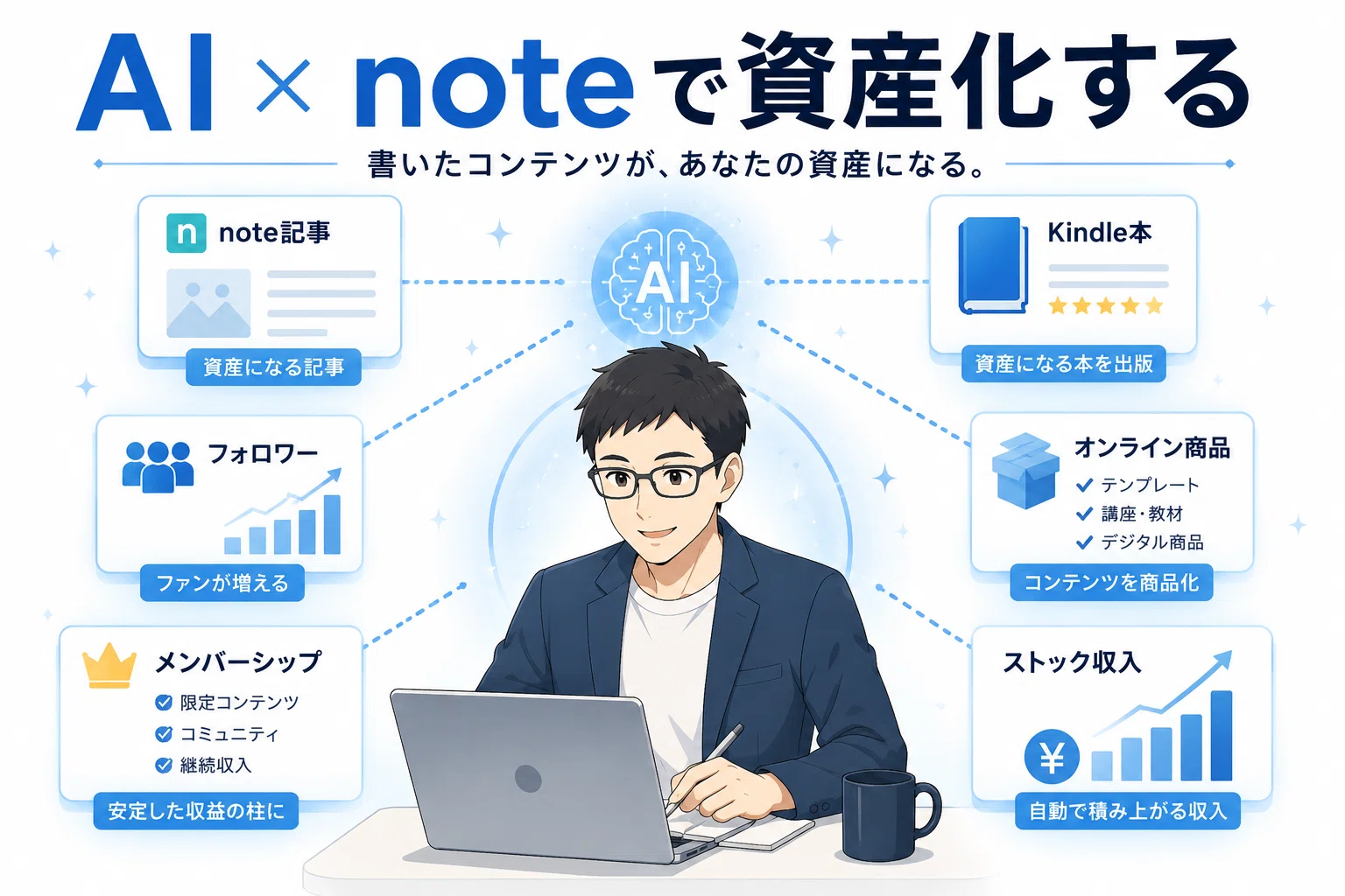 実はシンプル】AIでストック収入を作る方法｜トット/AIライター