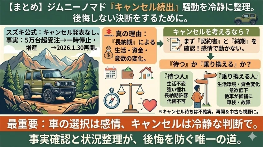 ジムニーノマドのキャンセル問題、本当のところを話します 