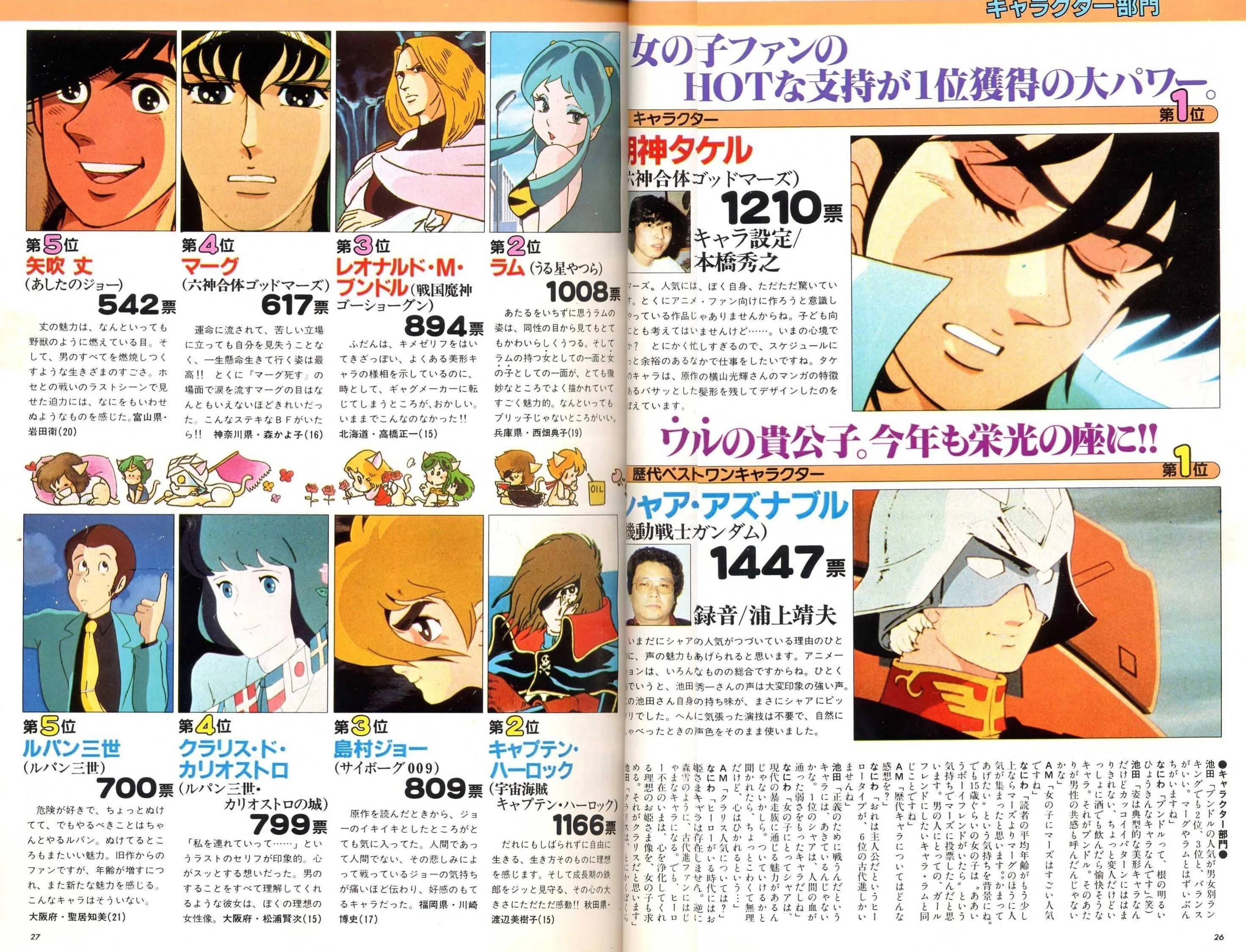 アニメージュ②貴方の推しキャラは誰？熱狂のアニメグランプリin武道館