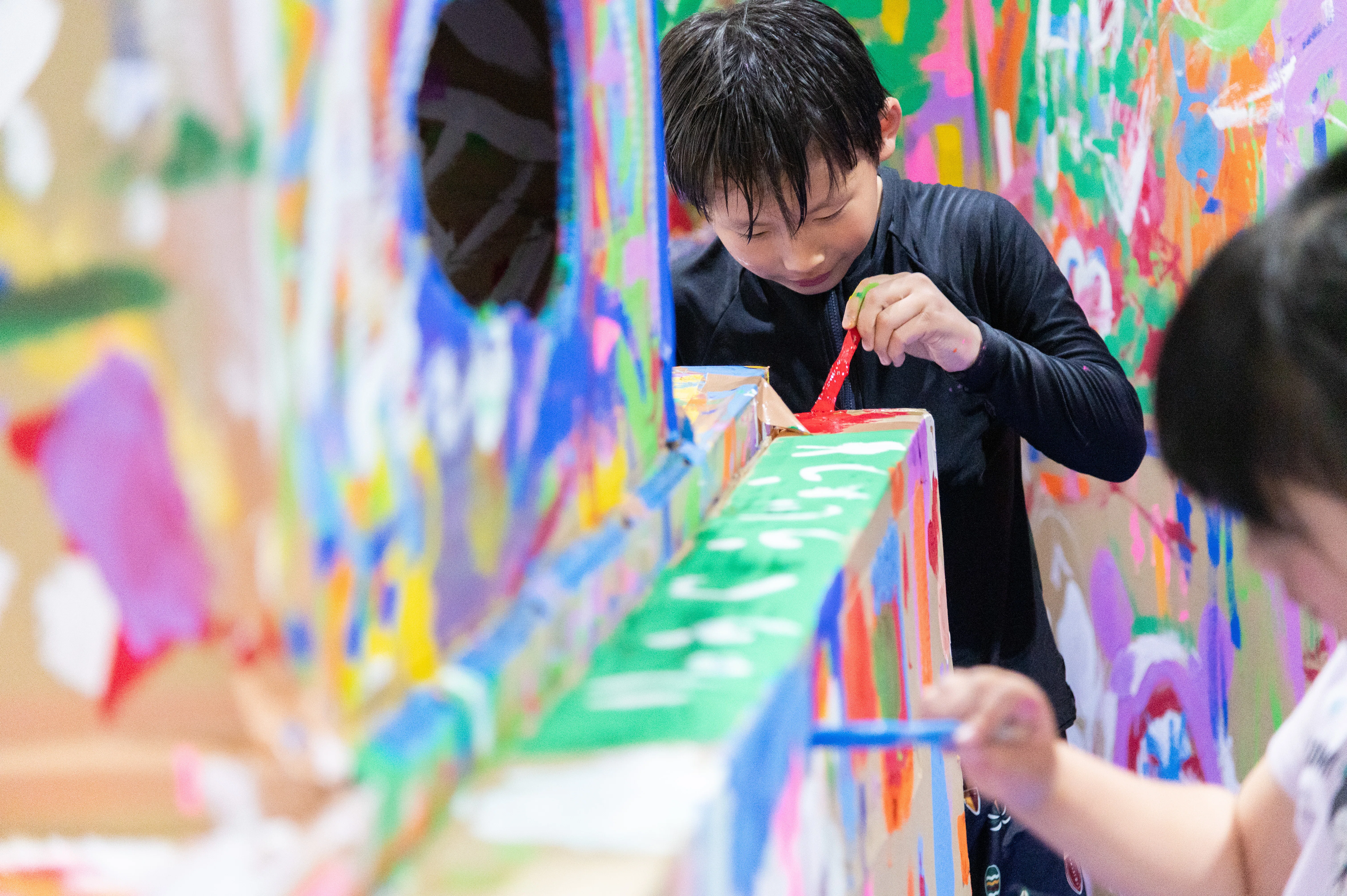 GWイベントレポート｜狭山スキー場で巨大ダンボールペインティングを