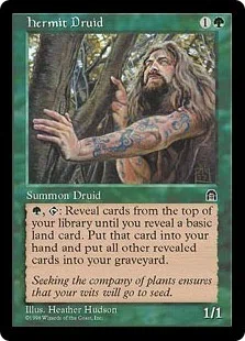 MTG 隠遁ドルイド 韓国語版 1枚 STH版 隠遁ドルイド》――山奥でひとり、デッキを掘り尽くす男｜shun