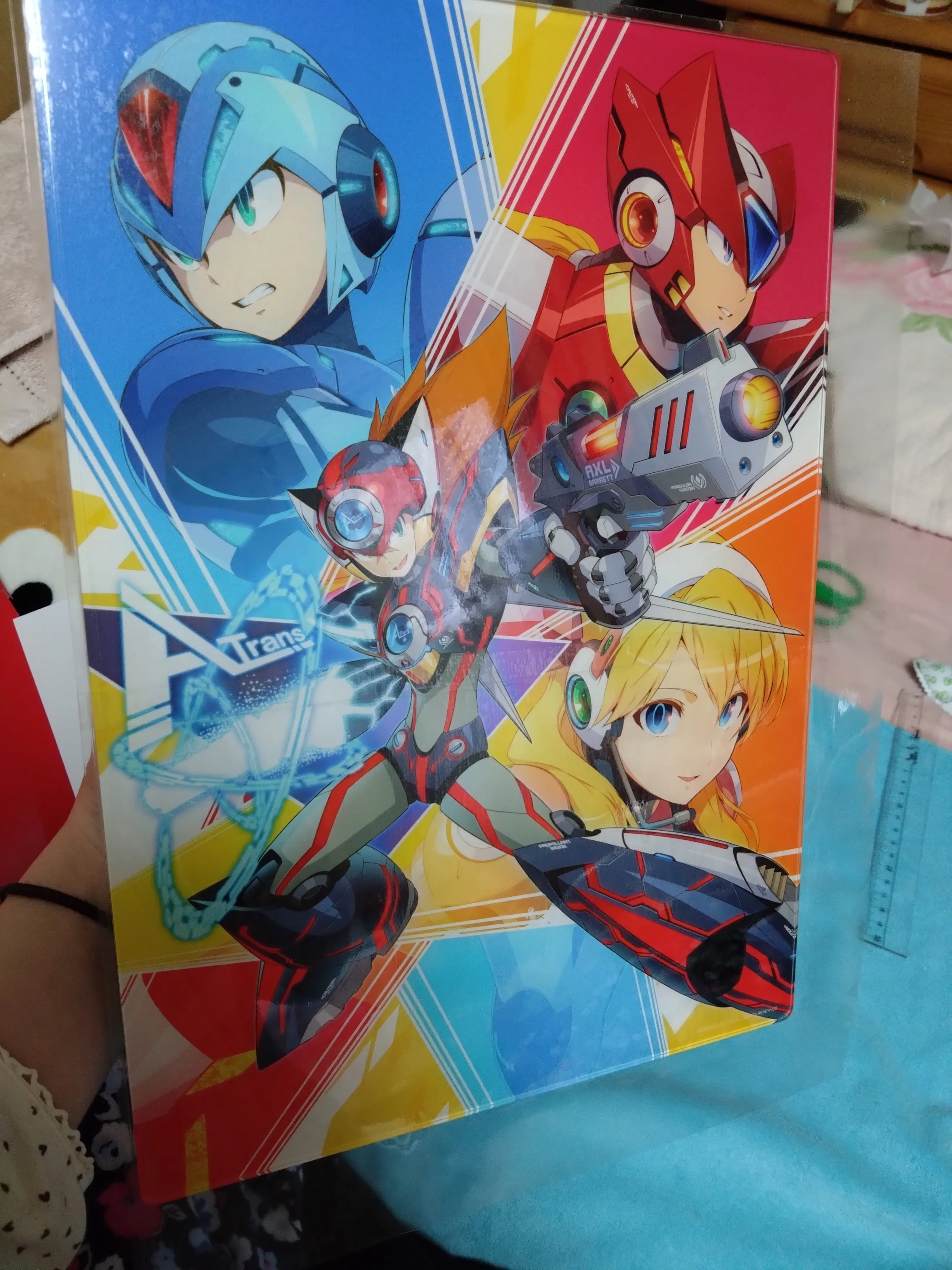 ロックマンXアクリルジークレーボードをまた購入〜フィルム貼り回