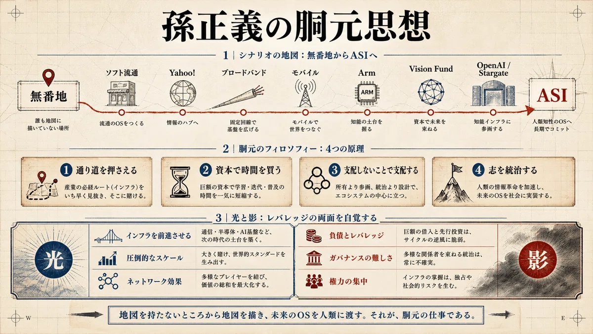 無番地からASIの胴元へ：孫正義、地図を描き換える資本の哲学（起業家のフィロソフィー：孫正義）｜KumeHaya@データサイエンス起業家