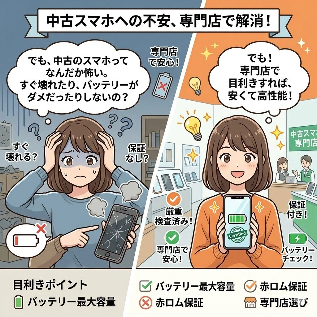 2026年最新】損したくない人必見！「中古スマホ」選びで絶対に失敗