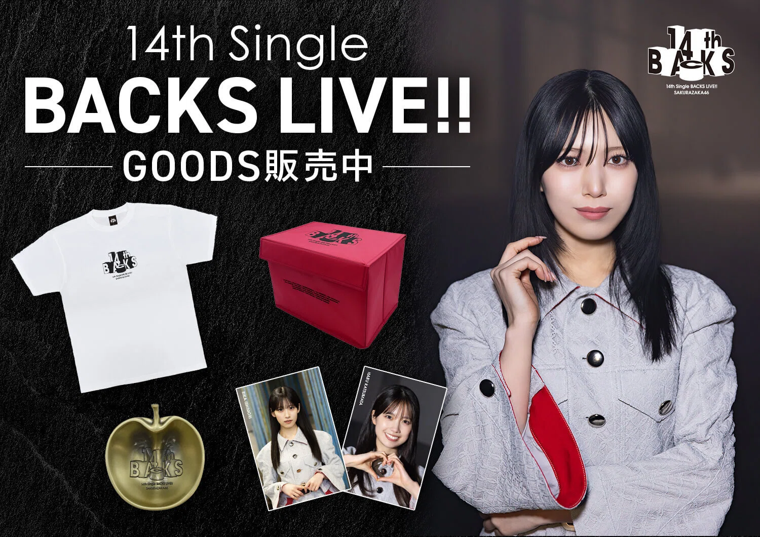 เปิดจอง Sakurazaka46 「14th Single BACKS LIVE!!」 Official Goods