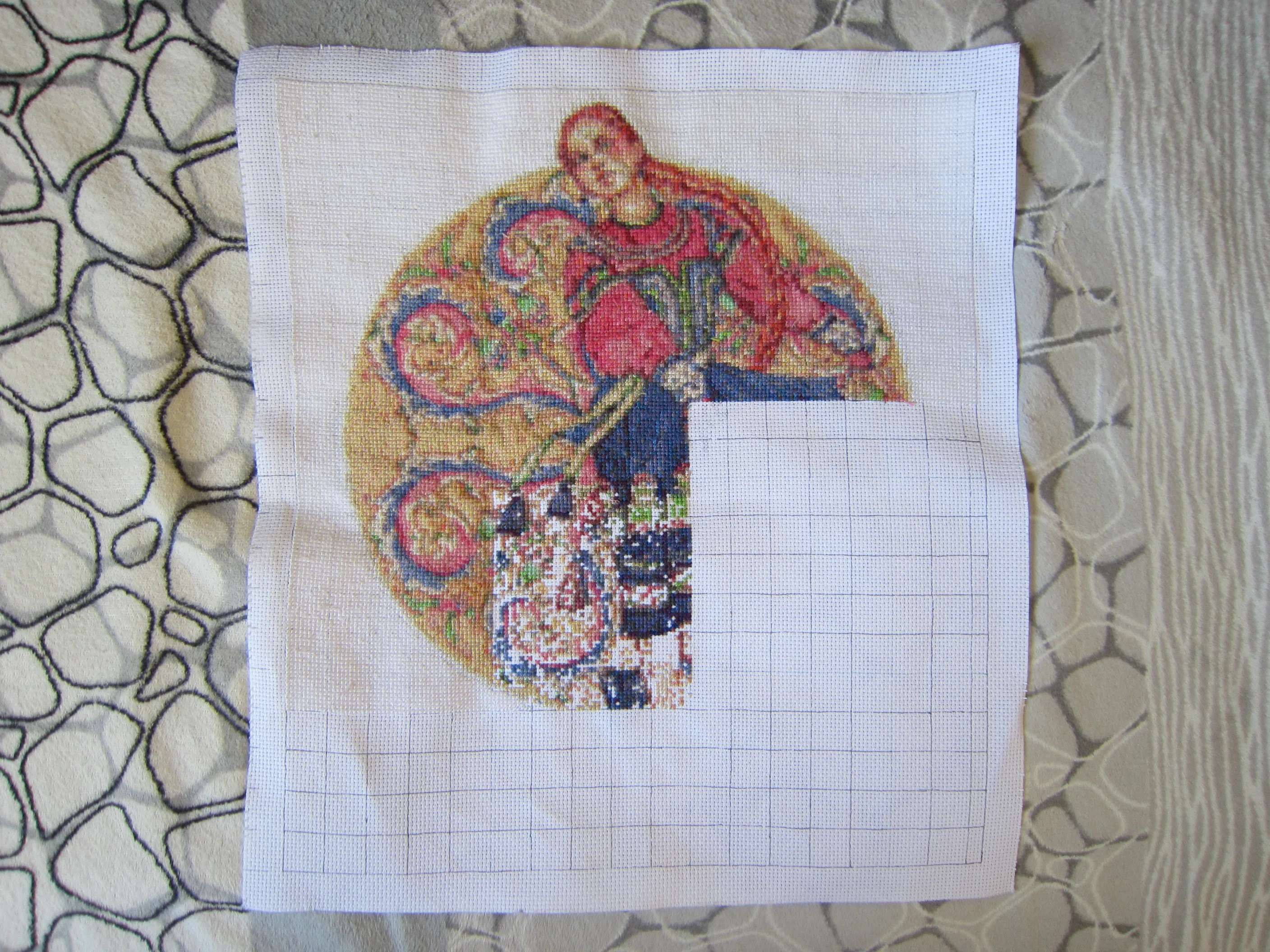 刺繍】2026年3月の進み具合｜チェブラーシカ