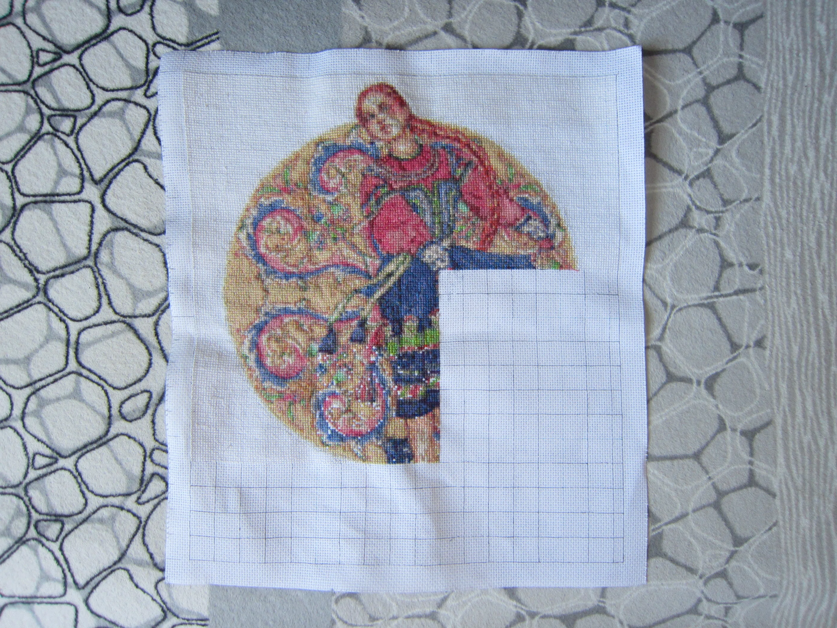 刺繍】2026年3月の進み具合｜チェブラーシカ