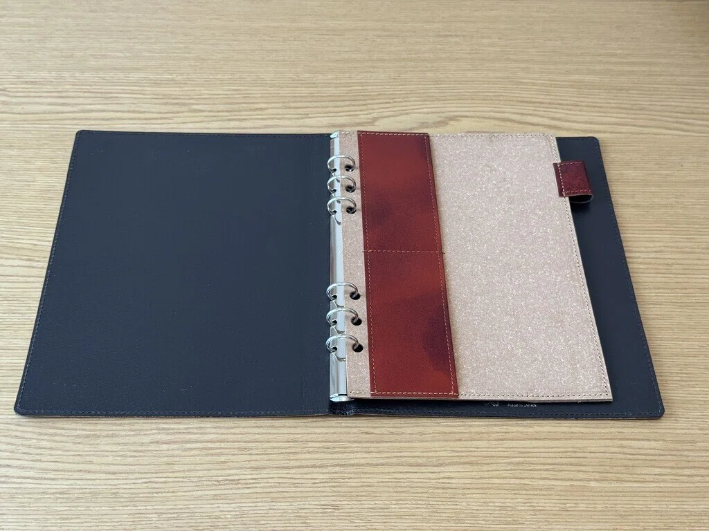 A5のレザーのシステム手帳をお迎えしました[YOSHINA A5システム手帳