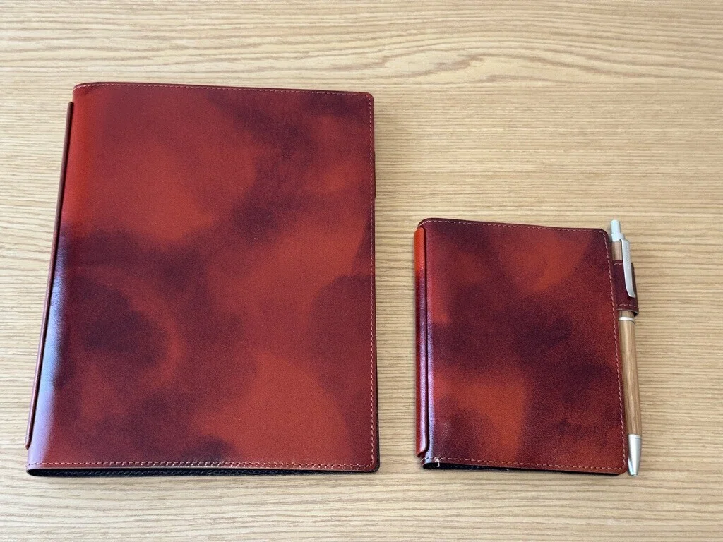 A5のレザーのシステム手帳をお迎えしました[YOSHINA A5システム手帳