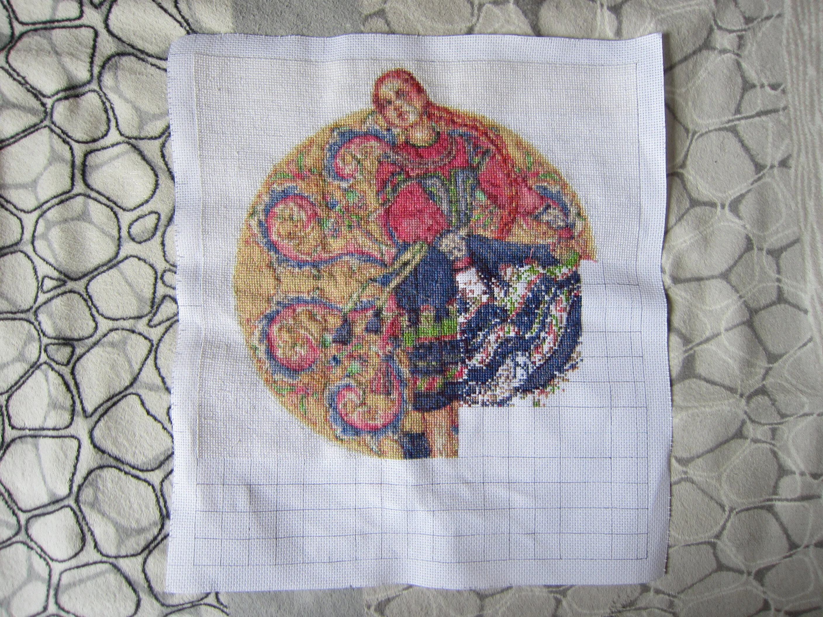 刺繍】2026年4月の進み具合｜チェブラーシカ