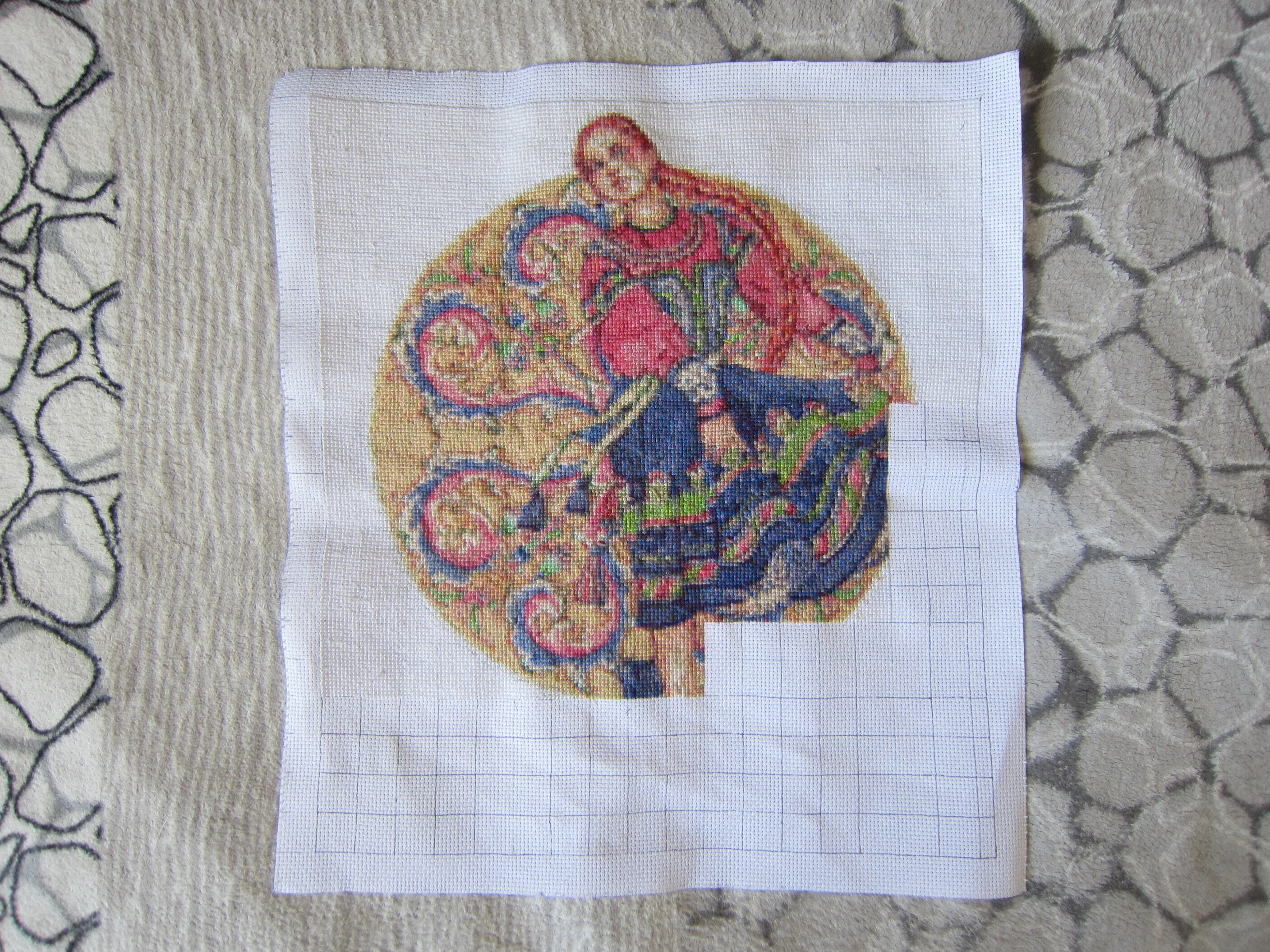 刺繍】2026年4月の進み具合｜チェブラーシカ