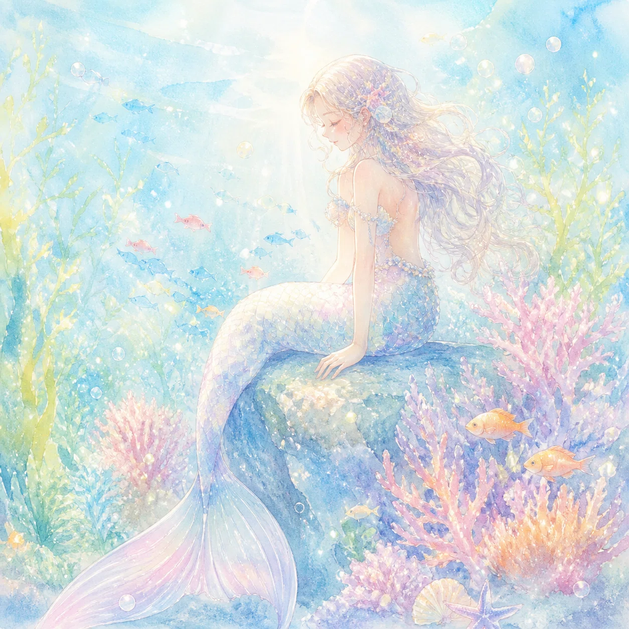 ChatGPT images 2.0で人魚と朝のイラストをつくってみた【AIイラスト