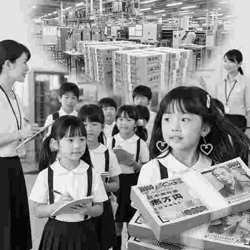 日本の小学生 社会科見学 AI画像/by 日本人クリエイター サンプル22
