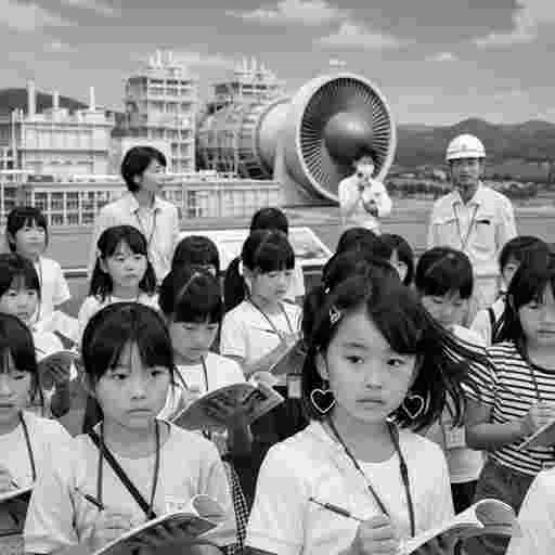 日本の小学生 社会科見学 AI画像/by 日本人クリエイター サンプル21