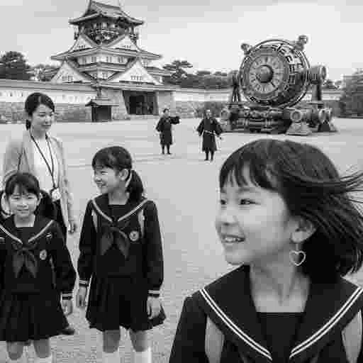 日本の小学生 社会科見学 AI画像/by 日本人クリエイター サンプル09