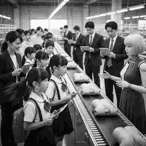 日本の小学生 社会科見学 AI画像/by 日本人クリエイター サンプル15