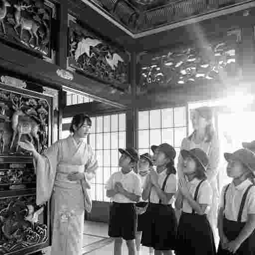 日本の小学生 社会科見学 AI画像/by 日本人クリエイター サンプル08