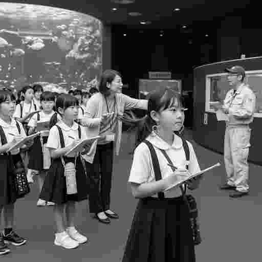 日本の小学生 社会科見学 AI画像/by 日本人クリエイター サンプル20