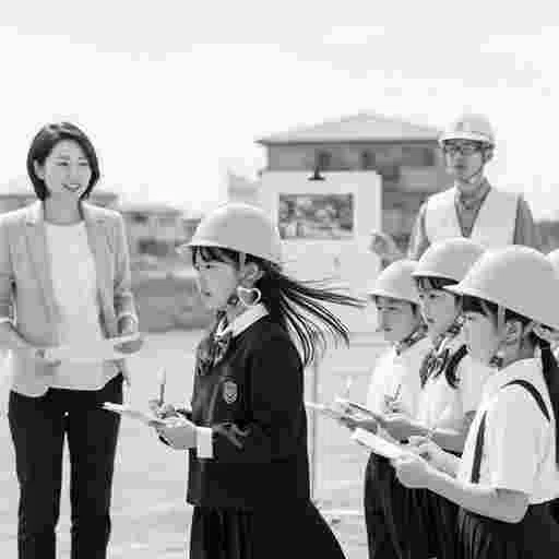 日本の小学生 社会科見学 AI画像/by 日本人クリエイター サンプル31