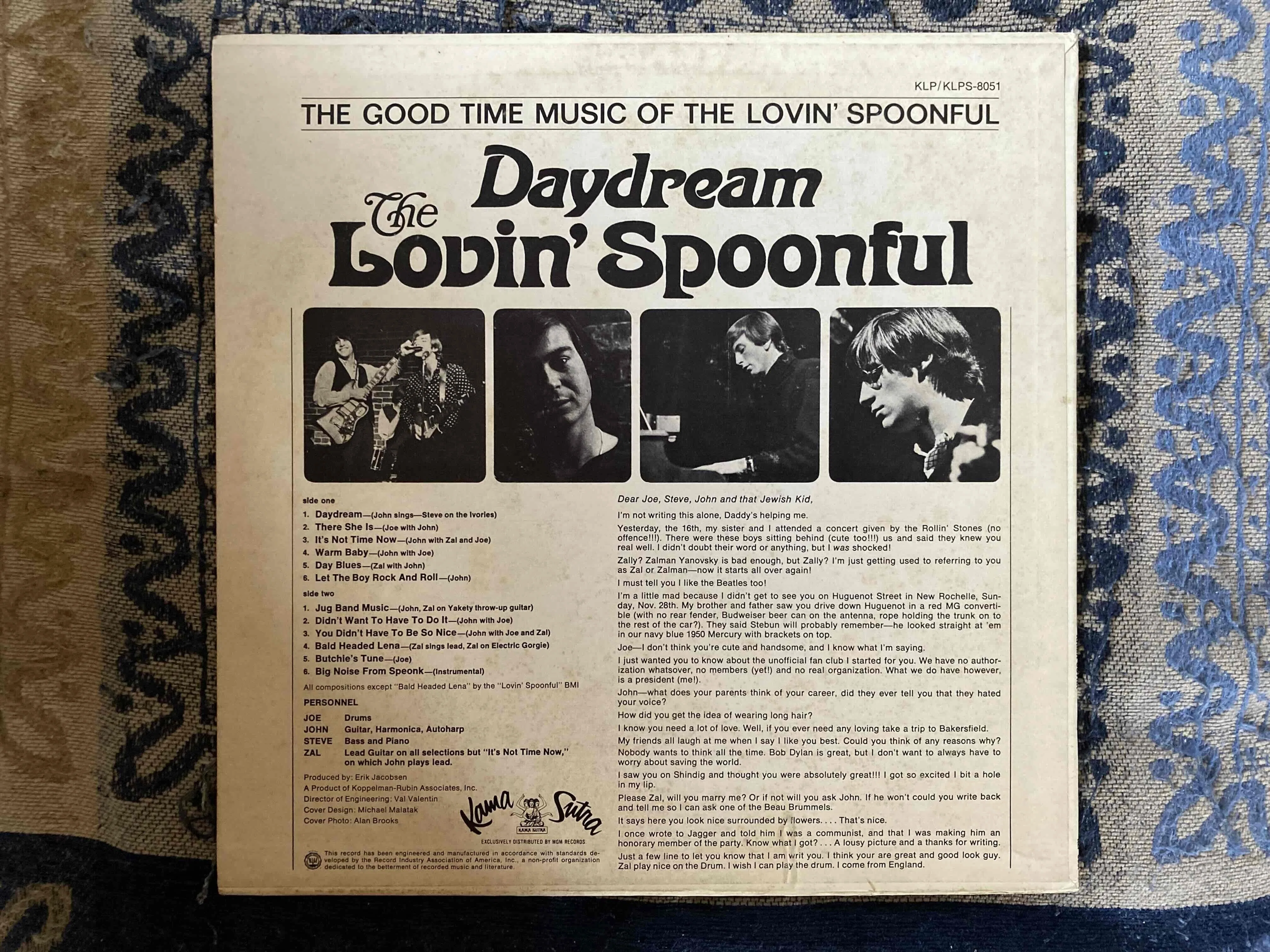 Lovin' Spoonful[ Daydream ] Kama Sutra KLP8051 ｜naruru's Record