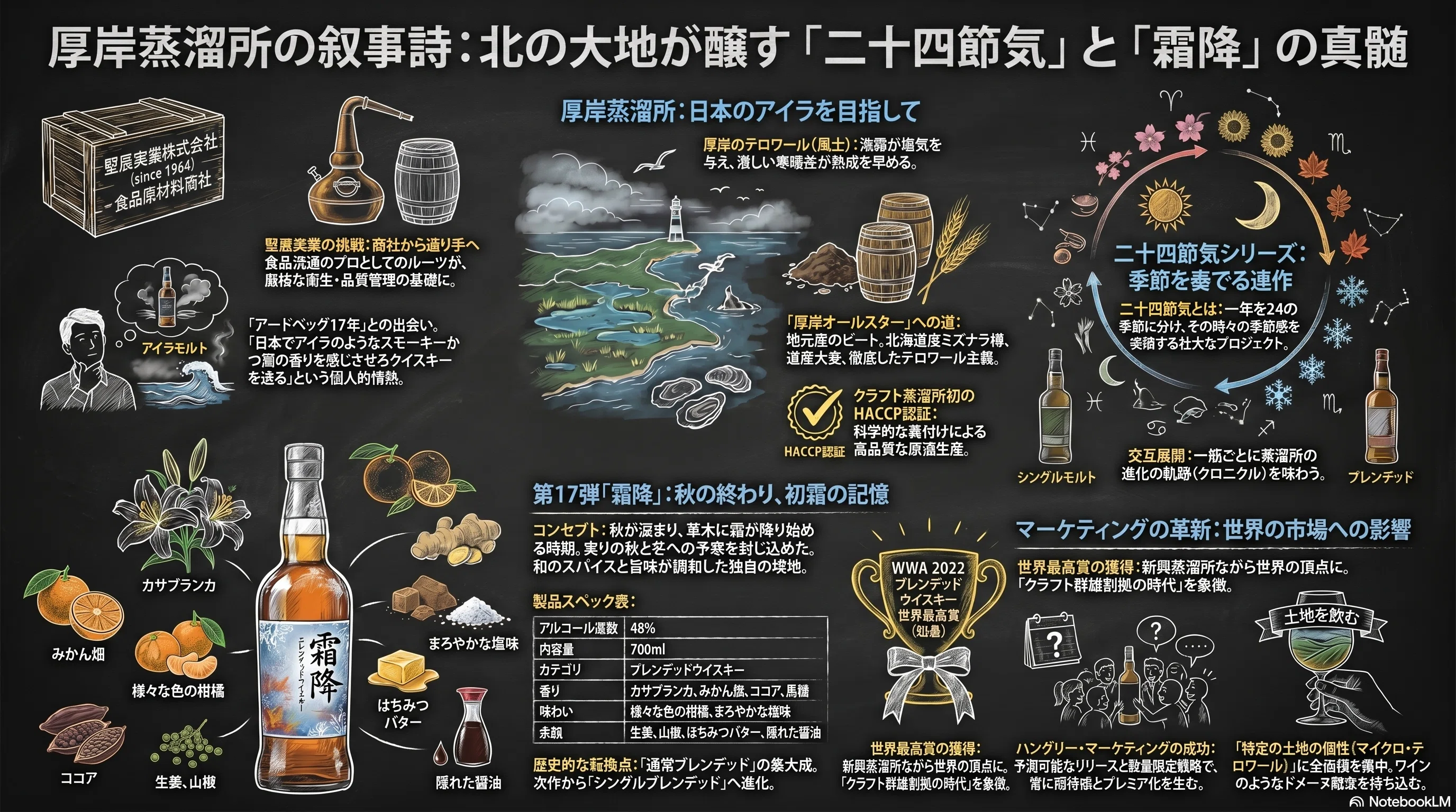 ウイスキー短編小説264：厚岸ブレンデッドウイスキー：霜降（そうこう