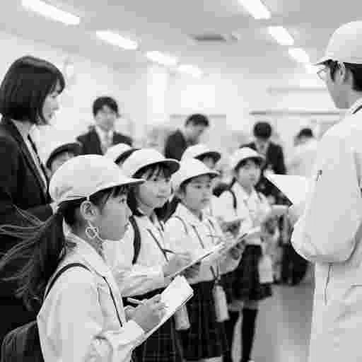 日本の小学生 社会科見学 AI画像/by 日本人クリエイター/写真販売 AI画像 有料＜40枚：350円＞商用利用可（サンプル）18