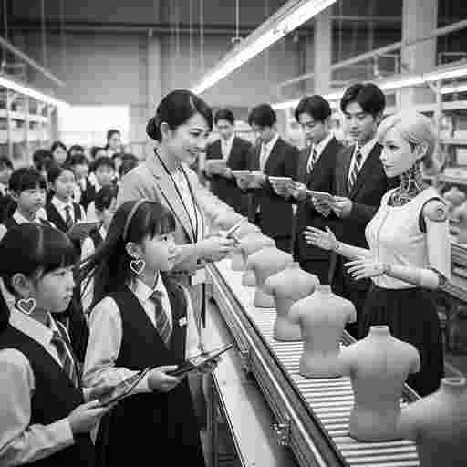 日本の小学生 社会科見学 AI画像/by 日本人クリエイター/写真販売 AI画像 有料＜40枚：350円＞商用利用可（サンプル）17