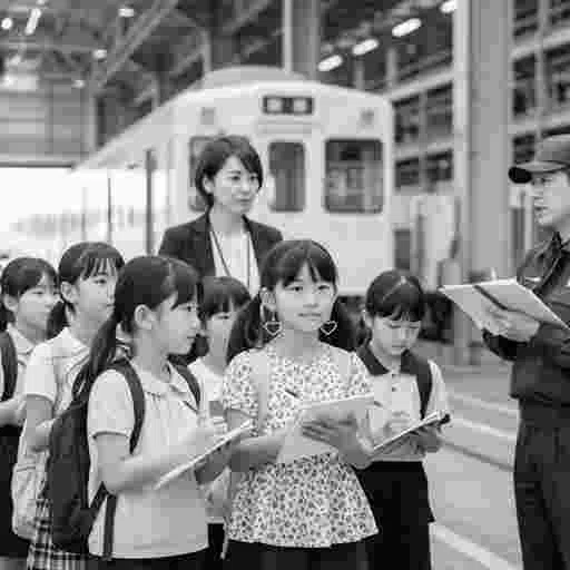 日本の小学生 社会科見学 AI画像/by 日本人クリエイター/写真販売 AI画像 有料＜40枚：350円＞商用利用可（サンプル）23