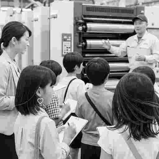 日本の小学生 社会科見学 AI画像/by 日本人クリエイター/写真販売 AI画像 有料＜40枚：350円＞商用利用可（サンプル）28