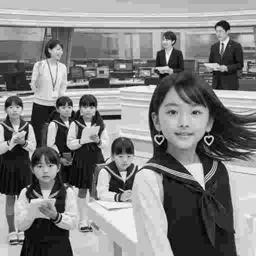 日本の小学生 社会科見学 AI画像/by 日本人クリエイター/写真販売 AI画像 有料＜40枚：350円＞商用利用可（サンプル）33