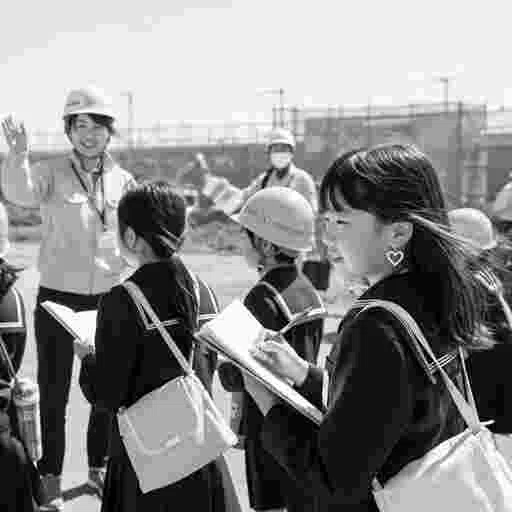 日本の小学生 社会科見学 AI画像/by 日本人クリエイター/写真販売 AI画像 有料＜40枚：350円＞商用利用可（サンプル）29