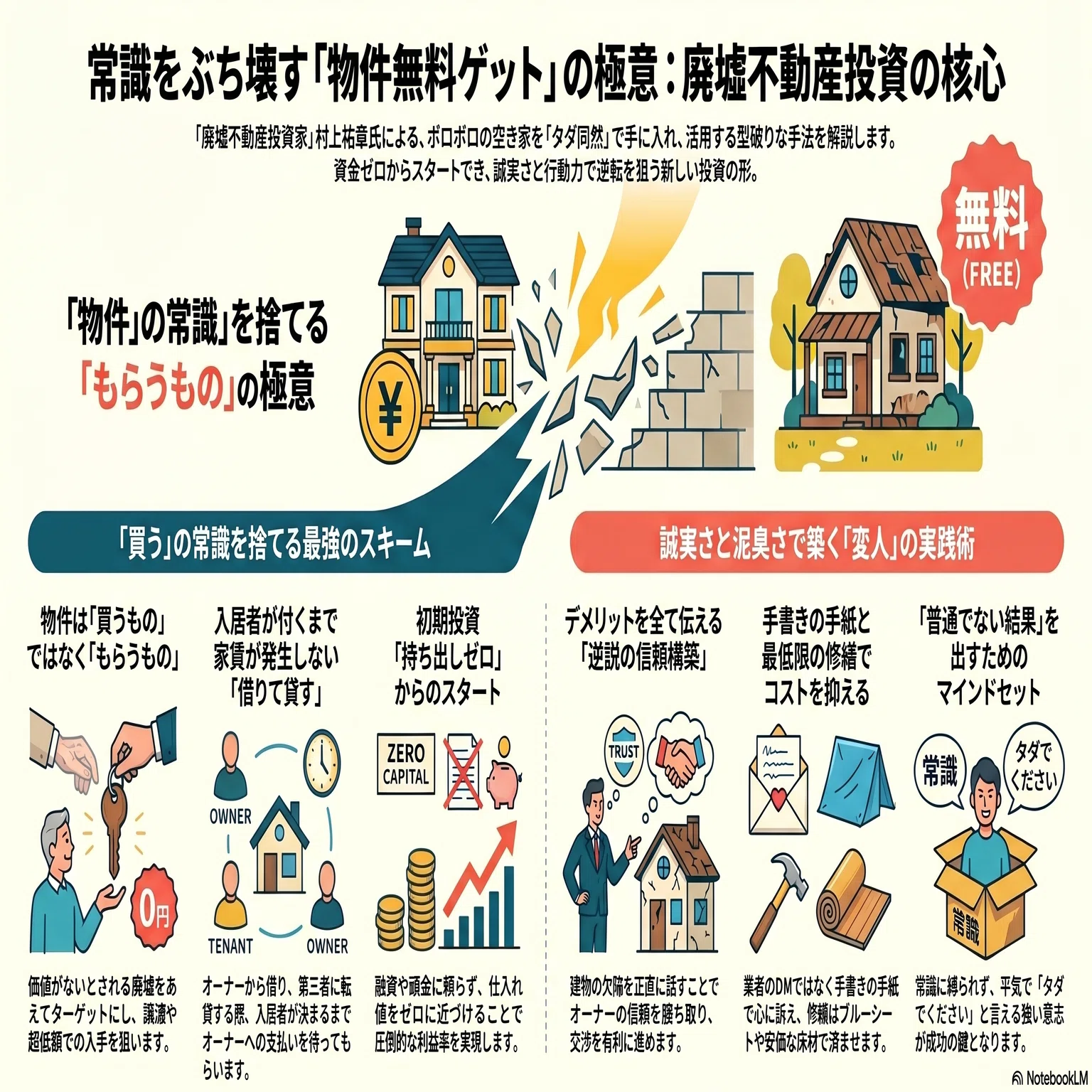 物件をタダでもらう」って正気か？──読んだら不動産投資の常識がぶっ