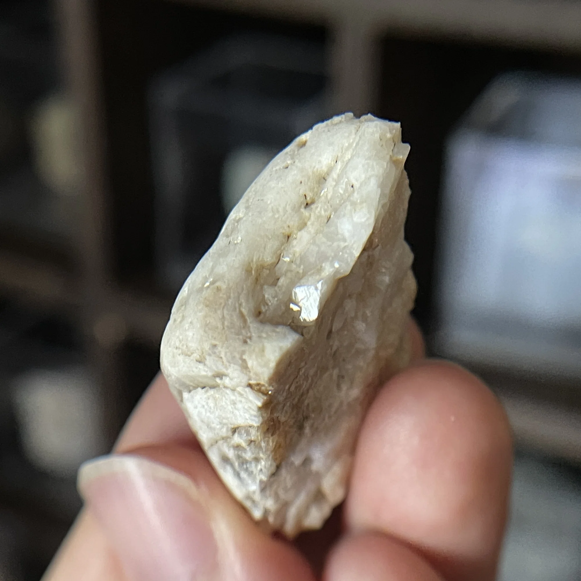 河原で鉱物採集｜石を割ったら小さな水晶が出てきた｜てるめぐる??