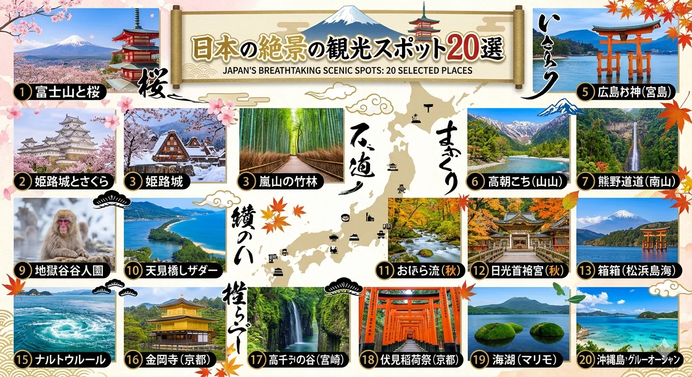 日本の絶景の観光スポット20選｜全国の観光・旅行ナビ